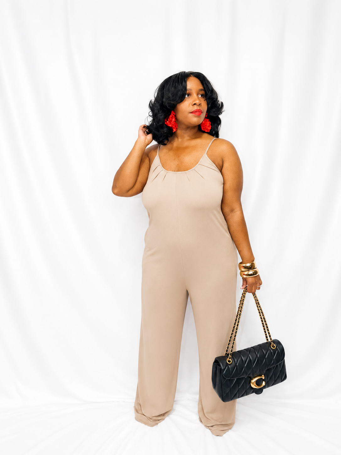 Cloud Nine Jumpsuit- Taupe